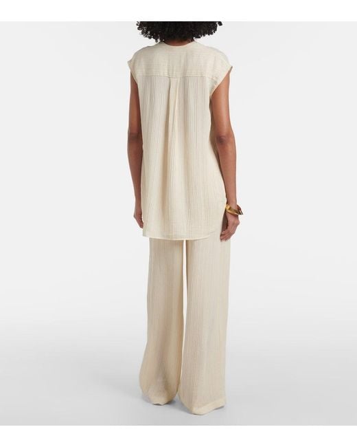 Joseph White Lucien Pleated Top