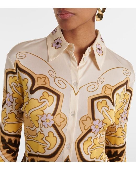 LaDoubleJ Metallic Spells Placee Printed Shirt