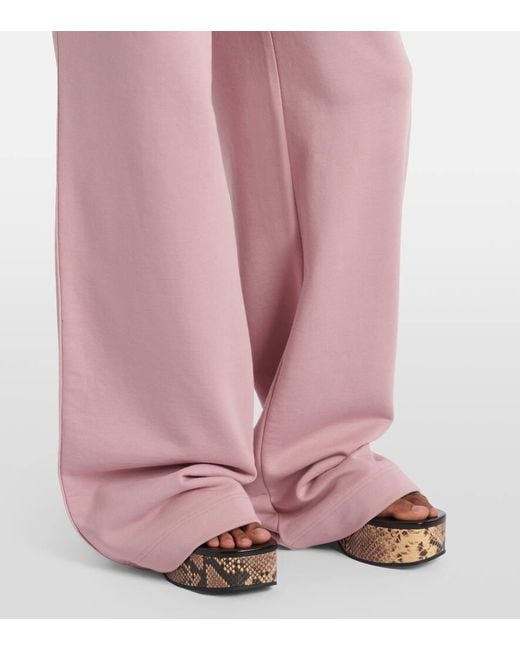 Dries Van Noten Pink Jogginghose Aus Baumwoll-Jersey