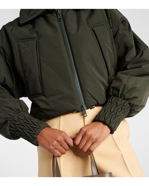 Tod's Green Padded Bomber Jacket