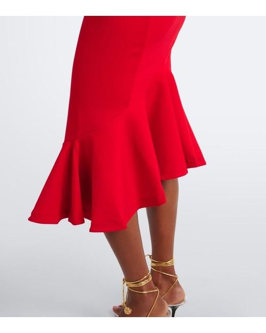 Jacquemus Red Palmier Cocktail Dress