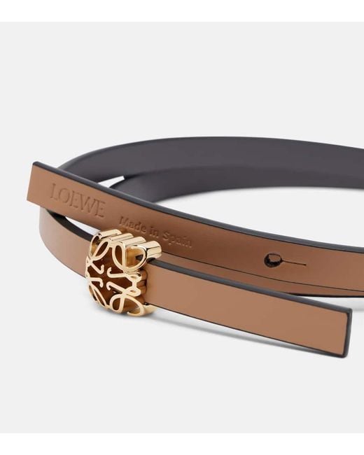 Loewe Natural Guertel Anagram Aus Leder