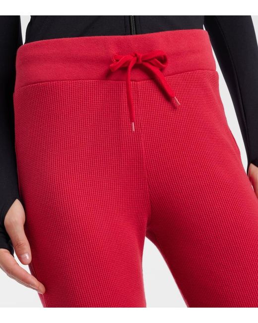 Balenciaga Red Low-Rise Cotton Capri Pants