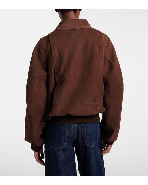 Loewe Brown Suede Blouson Jacket