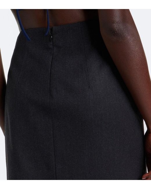 Gucci Black Wool-Blend Miniskirt