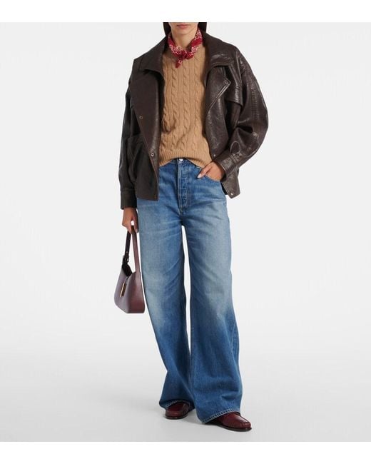 Polo Ralph Lauren Brown Julianna Wool And Cashmere Sweater