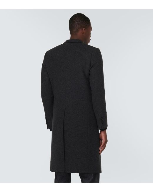Soprabito in misto lana di Dolce & Gabbana in Black da Uomo