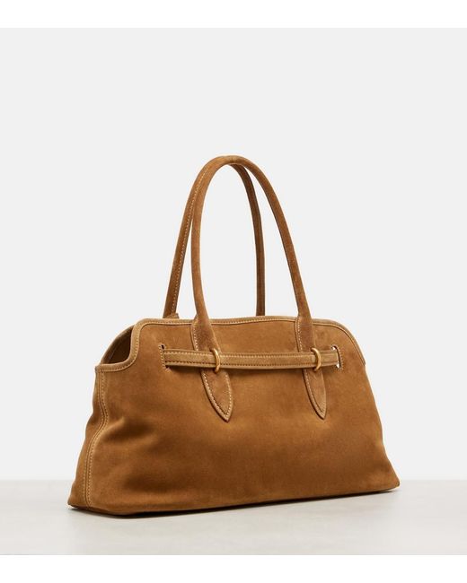 Miu Miu Brown Adventure Suede Tote Bag