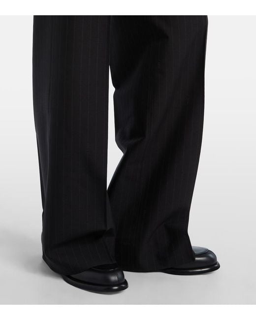 Gucci Black Wool Wide-Leg Pants