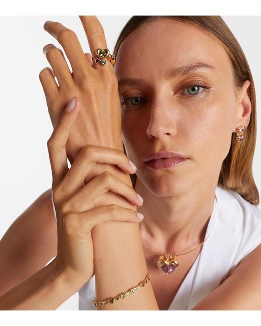 Roxanne First White 14Kt Ring With Sapphires