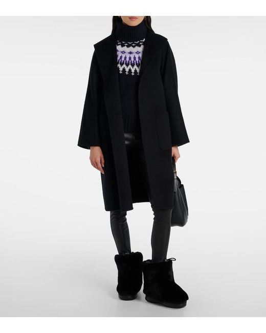 Bogner Blue Ingrid Jacquard Cashmere Turtleneck Sweater