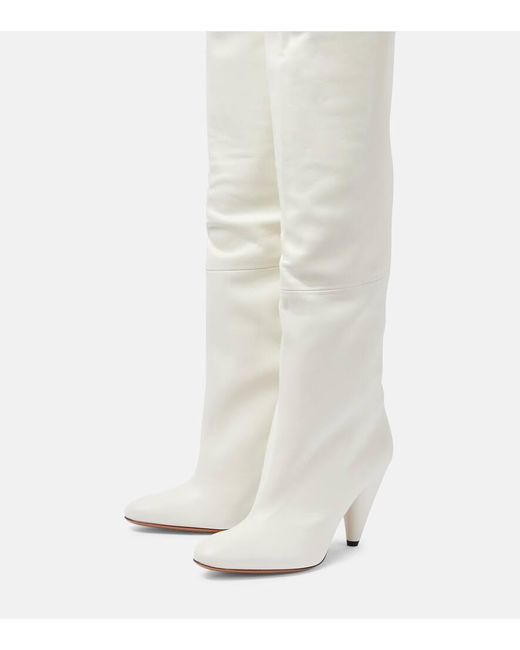 Proenza Schouler White Cone Leather Over-the-knee Boots