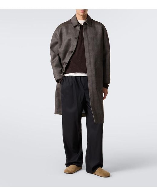 The Row Brown Hudson Suede Mules for men