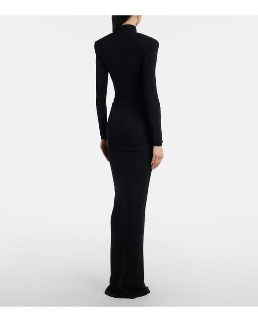 The New Arrivals Ilkyaz Ozel Blue Darja Ruched Gown