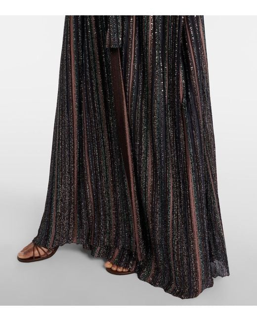 Missoni Black Chevron Lame Cardigan