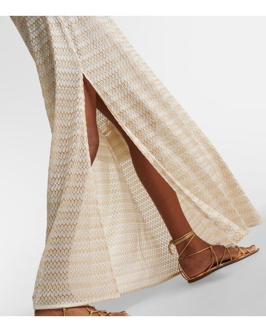 Melissa Odabash Natural Nina Crochet Kaftan