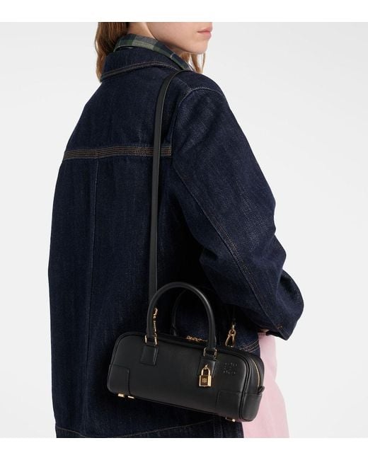 Loewe Black Amazona 23 Leather Tote Bag