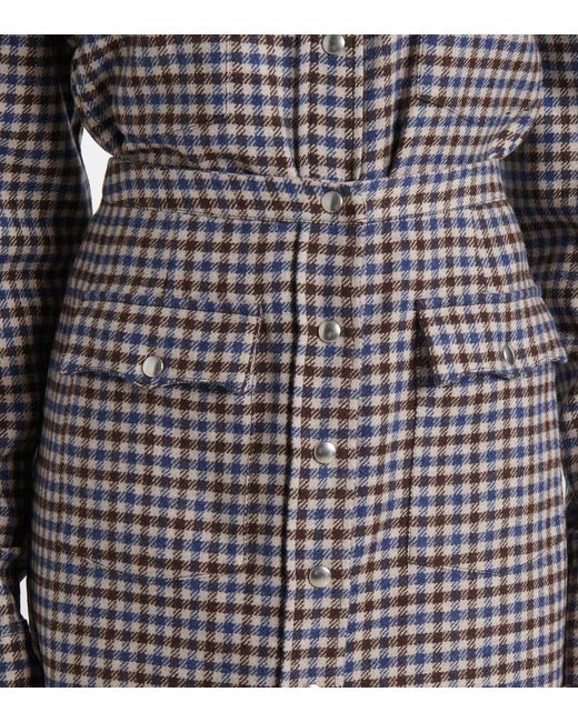 Prada Gray Wool Pencil Skirt