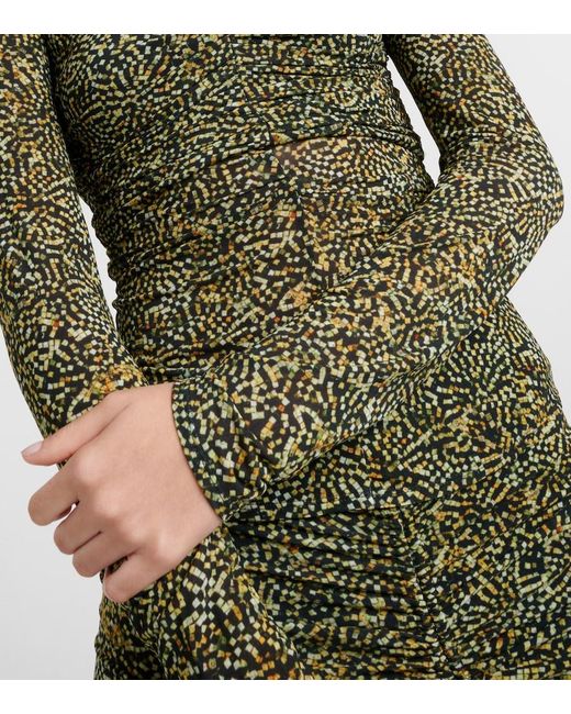 Isabel Marant Green Jalilagb Draped Jersey Top
