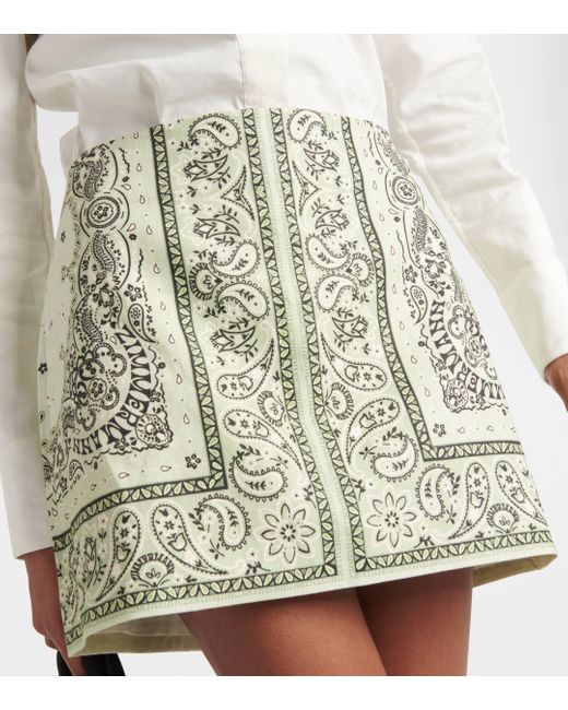 Mini-jupe Matchmaker imprimee en lin Zimmermann en coloris Green