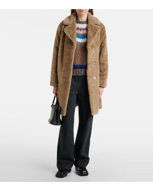 Jersey Kella Fair Isle De Mezcla De Alpaca Velvet de color Gray