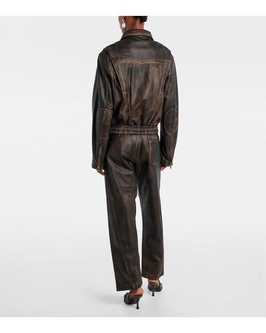 JACQUES WEI Black Leather Jacket