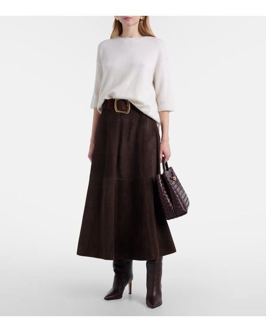 Lisa Yang White Camille Cashmere Top