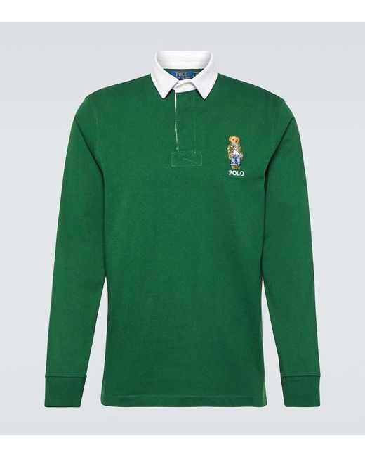 Polo Ralph Lauren Rugby Shirt Polo Bear aus Baumwolle in Green für Herren