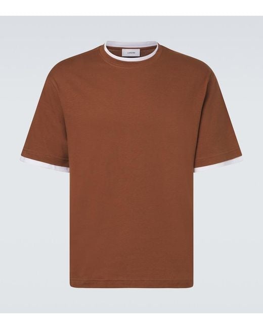 Lardini Brown Cotton T-Shirt for men
