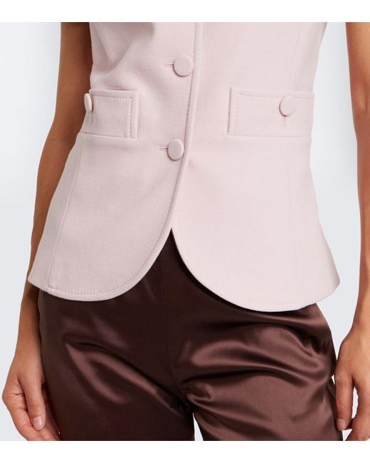 Valentino Pink Vgold Wool-Blend Jacket