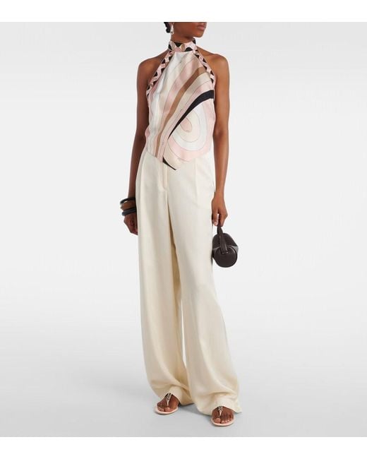 Manolo Blahnik Pink Bizaba Embellished Suede Thong Sandals