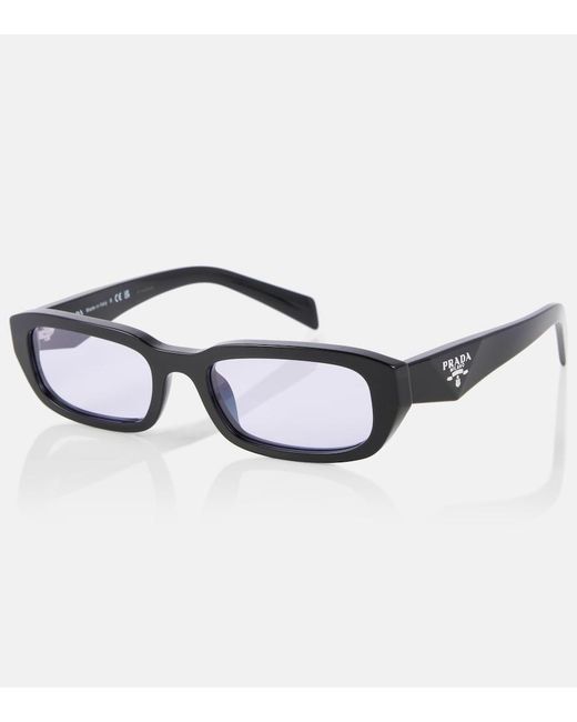 Prada Blue Rectangular Sunglasses