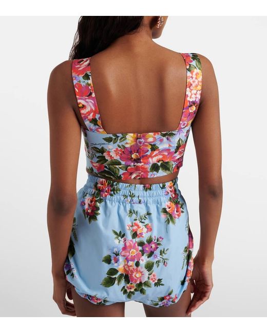 Dolce & Gabbana Red Cropped-Top Aus Baumwolle