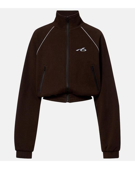 Balenciaga Brown Cotton Zip-Up Jacket