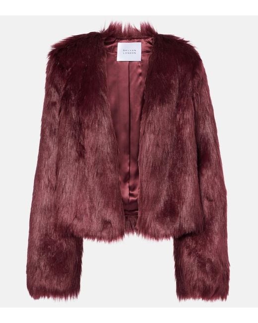 Galvan Red Manouchi Cropped Jacket