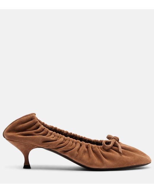 Herbert Levine Brown Gather Around 50 Suede Pumps