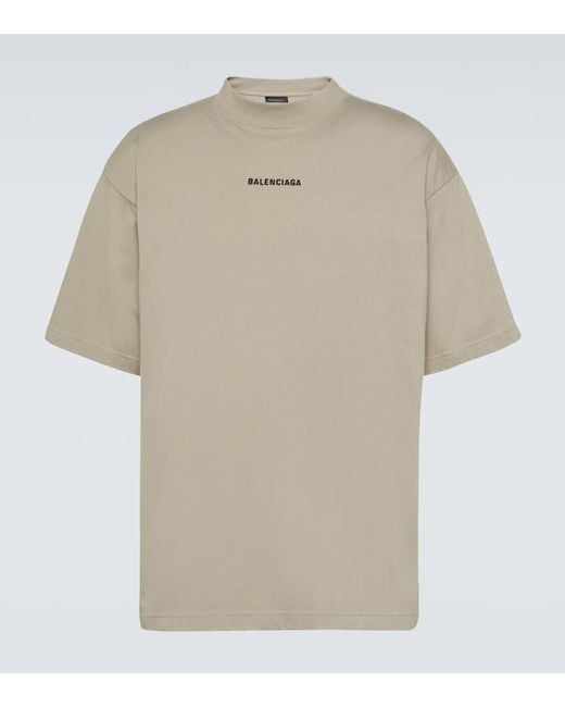 Camiseta de jersey de algodon Balenciaga de hombre de color Natural