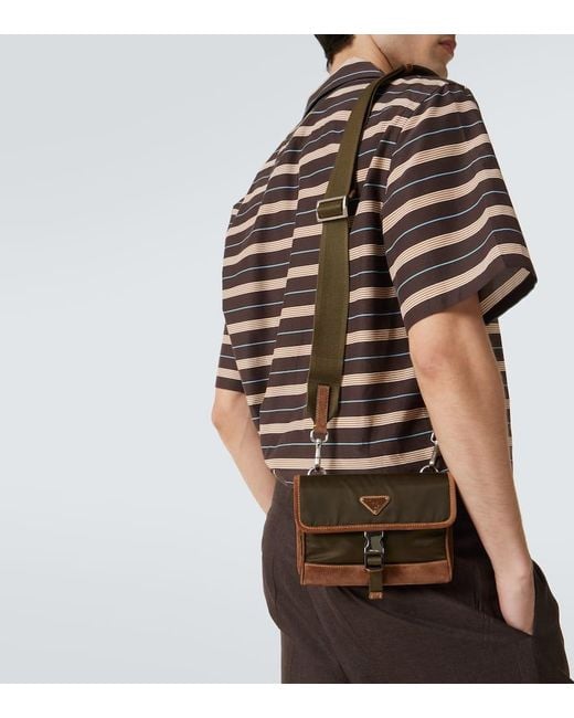 Prada Smartphone-Etui Aus Re-Nylon in Green für Herren