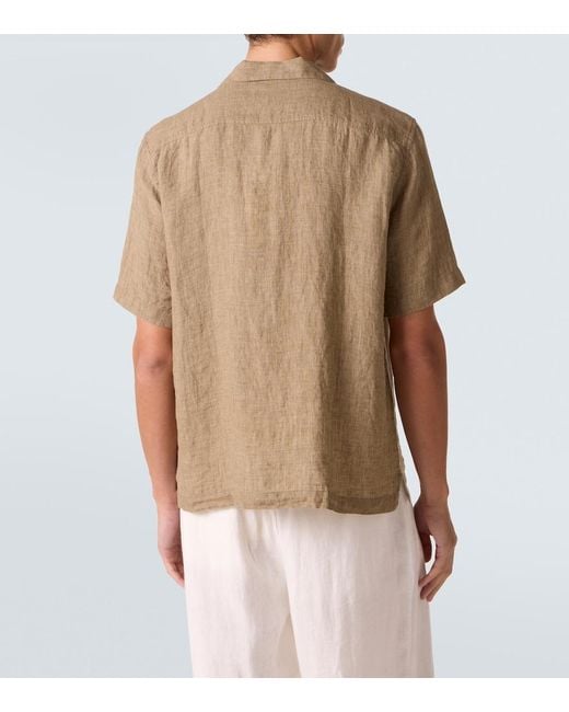 Frescobol Carioca Natural Angelo Linen Shirt for men