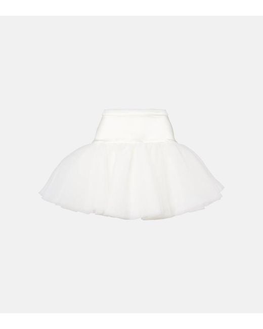 Vivienne Westwood White Bridal Joe Petticoat Tulle Miniskirt