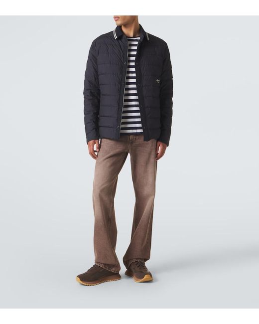 Moncler Brown Pacey2 Suede-Trimmed Sneakers for men