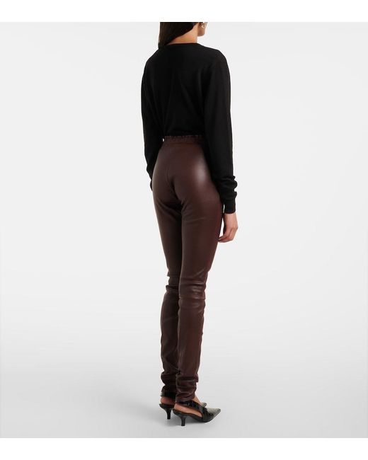 Stouls Brown Carolyn Leather Pants