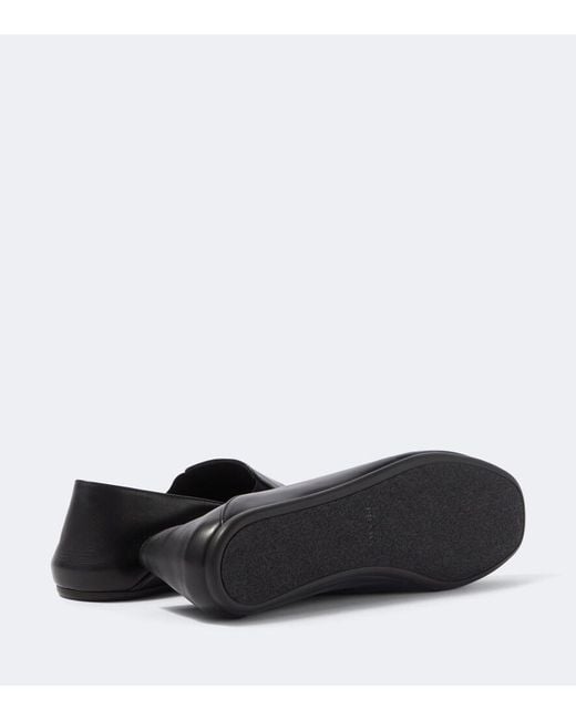 Prada Black Leather Loafers for men