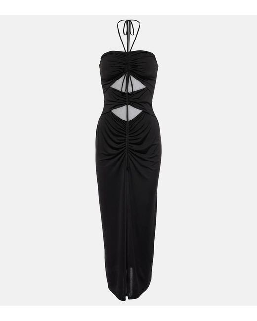 JADE Swim Black Kira Cutout Maxi Dress