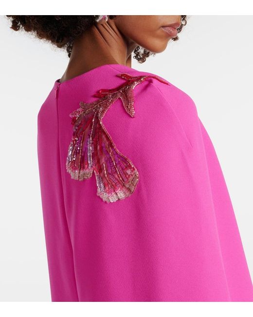 Safiyaa Pink Verzierte Robe Mattia