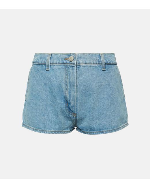 Shorts di jeans a vita alta di Magda Butrym in Blue