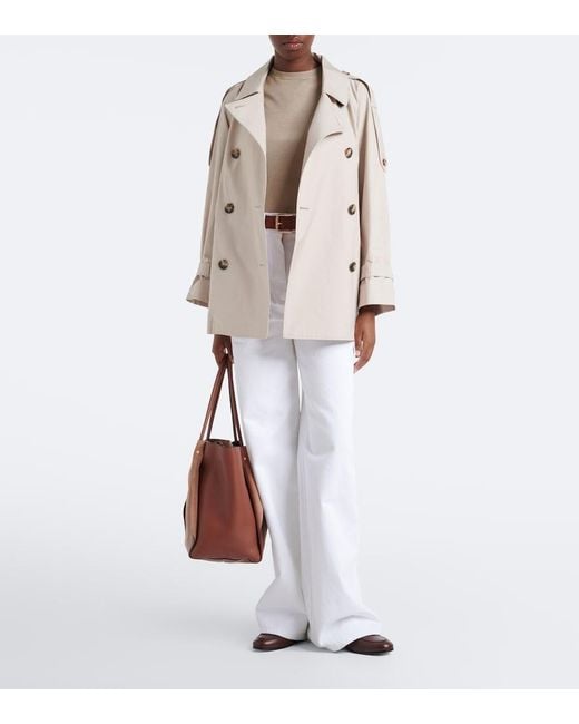 Max Mara Natural The Cube Cotton-Blend Twill Jacket
