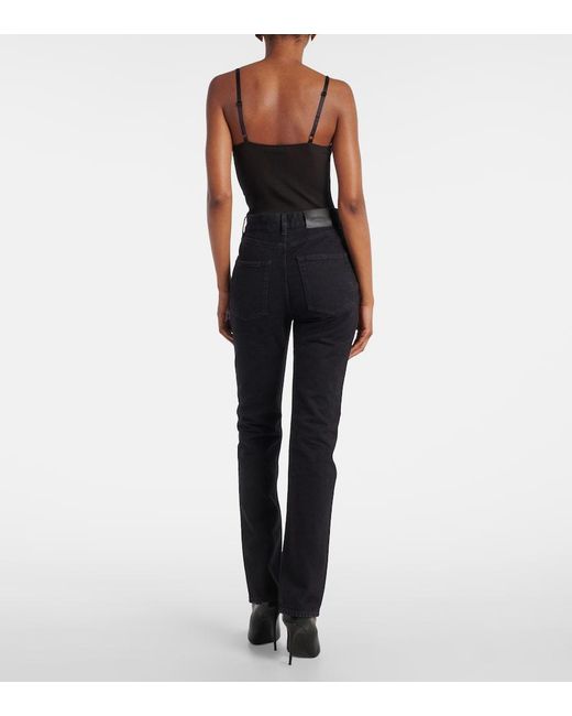 Saint Laurent Blue 90S High-Rise Flared Jeans