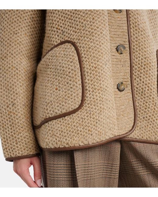 Altuzarra Natural Medrano Wool-Blend Jacket
