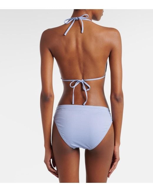 Polo Ralph Lauren Blue Halterneck Bikini Top
